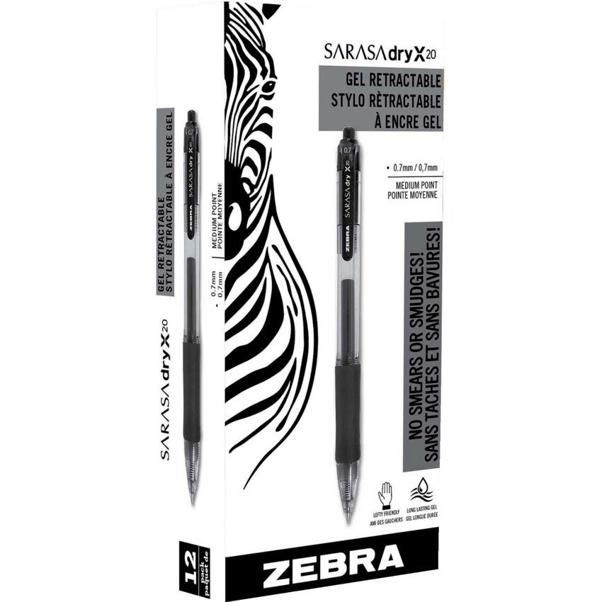 Zebra Sarasa™ Retractable Gel Pen 0.7 mm Hunter Green 12/box
