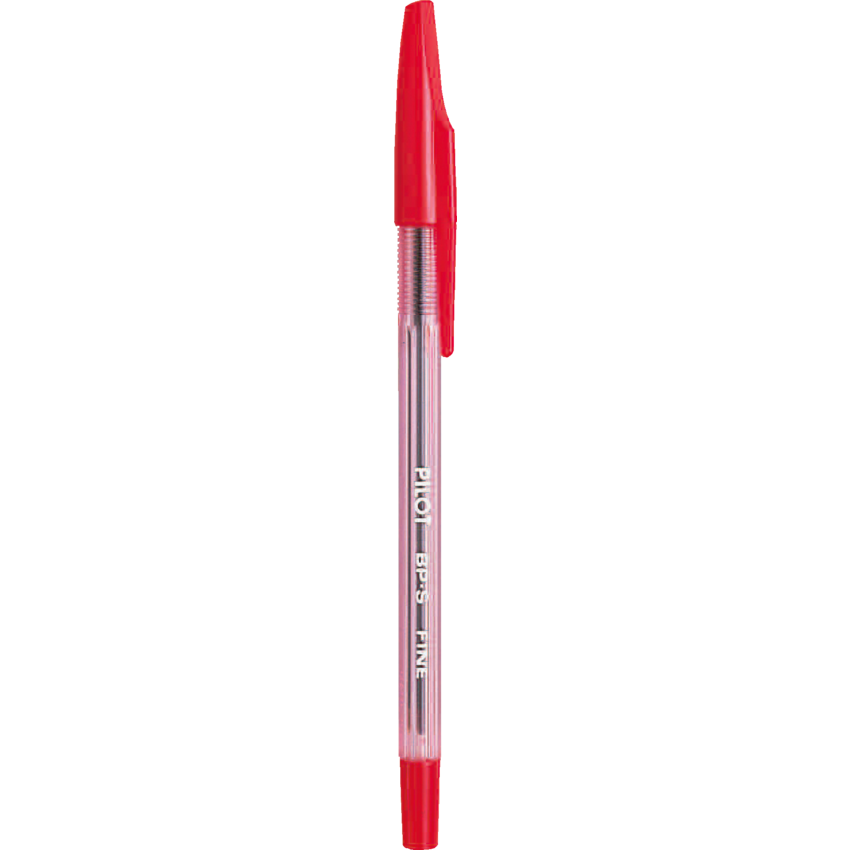 Pilot® BP-S Stick Pen Fine Point Red 12/box