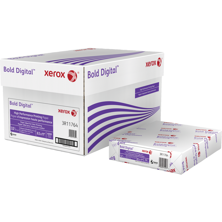 Xerox® Bold™ Digital Printing Paper 100B 32lb 8-1/2" x 11" 500/pkg