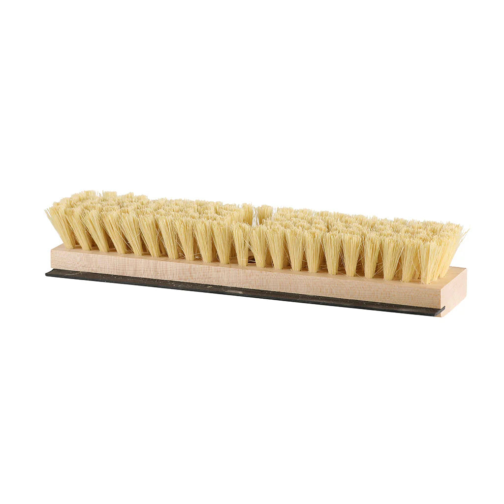 12 Inch Natural Fiber Deck Scrub Head With Squeegee