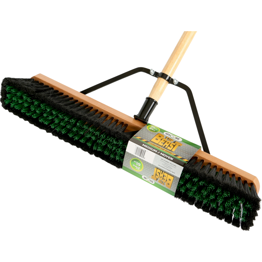 Globe™ The Beast™ Assembled Wood Block Push Broom 24