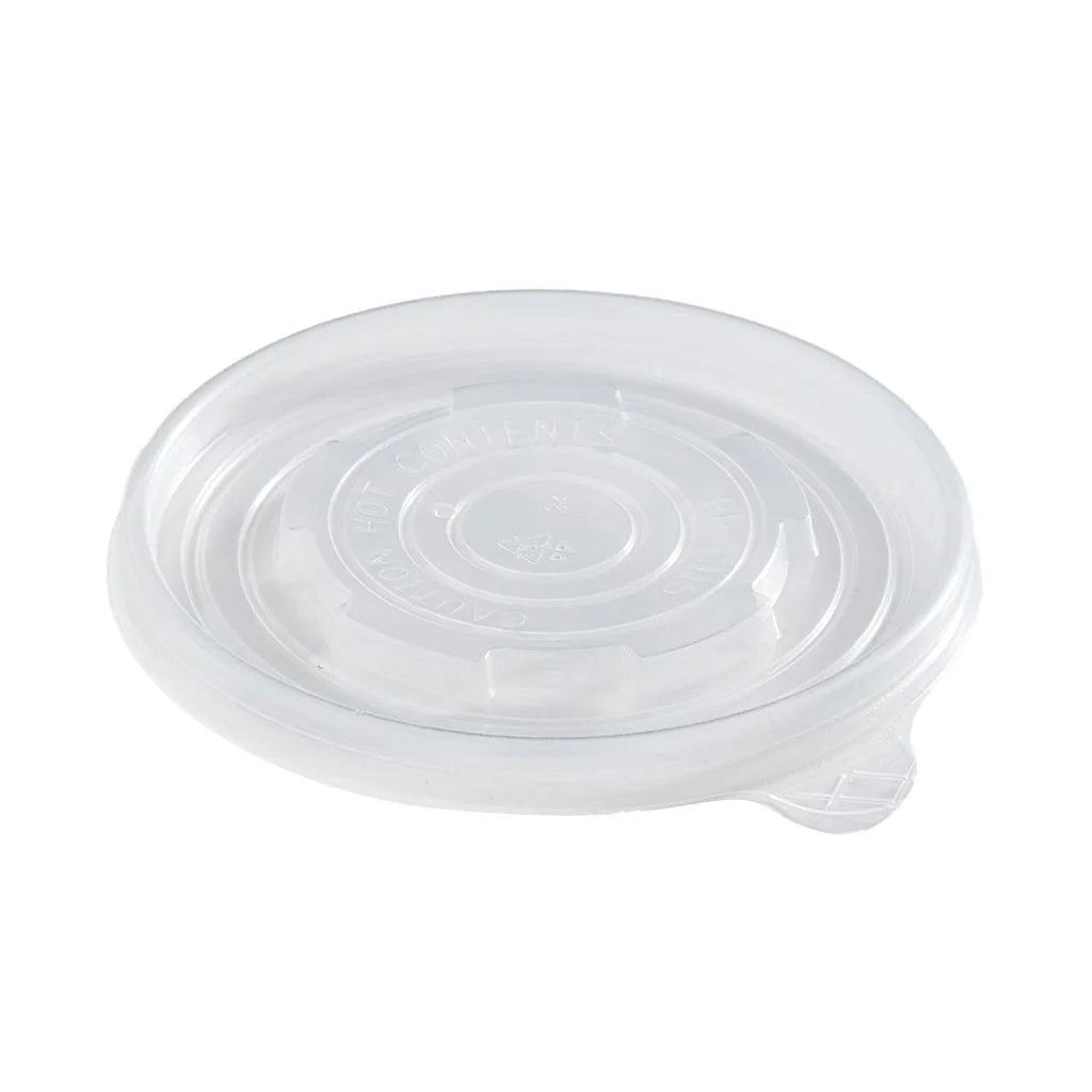 CPLA Compostable Bowl Lids - White