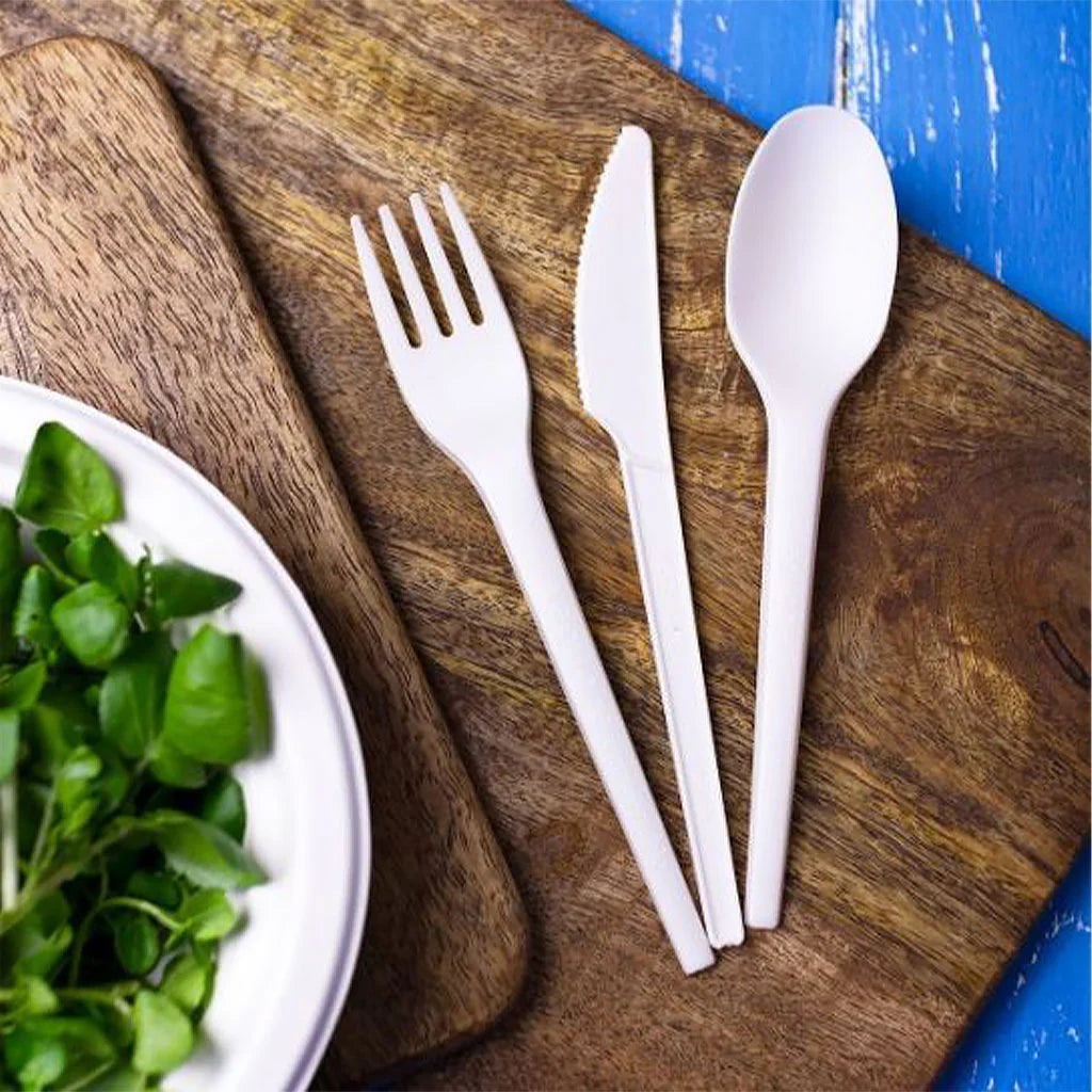 CPLA Compostable Forks, Knives or Spoons