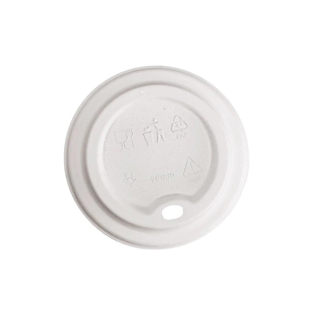 Compostable White Dome Sip Lids
