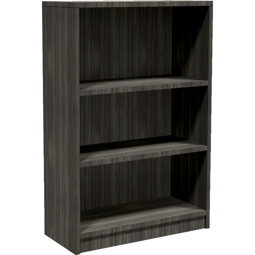HDL® Innovations Bookcase 3-Shelf  32"W x 14"D x 48"H Grey Dusk