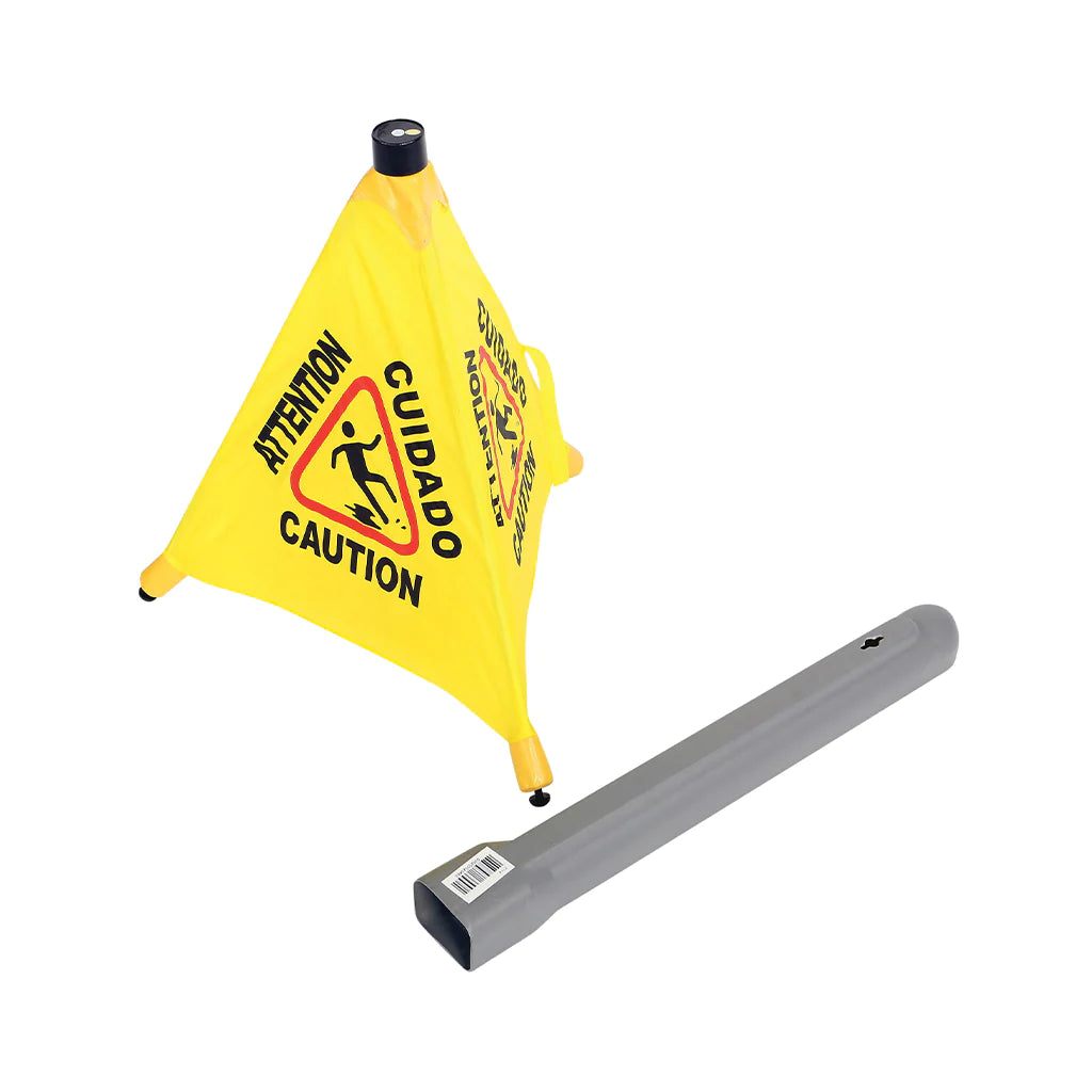 Pop-Up Safety Cone With Storage Tube - 18.75